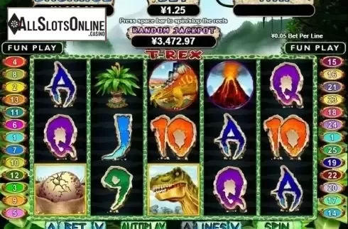 Reel Screen. T-Rex from RTG