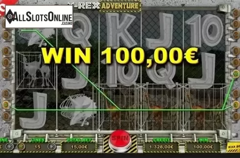 Win screen 3. T Rex Adventure from Capecod Gaming