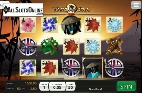 Game Workflow screen. Tanzakura from Saucify