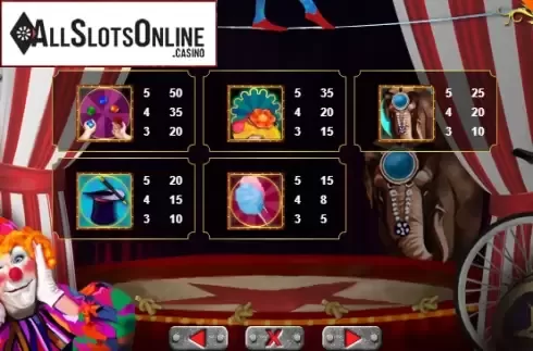 Screen8. The Circus from Portomaso Gaming