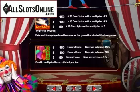 Screen6. The Circus (9) from Portomaso Gaming