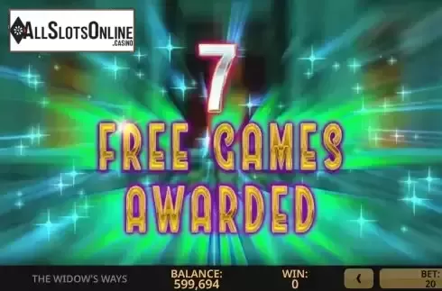 Free Spins Win Screen 2