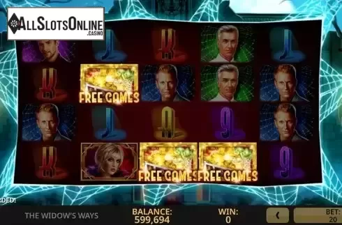 Free Spins Win Screen