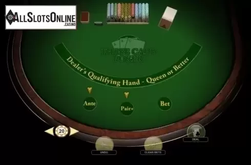 Game Screen 1. Three Card Poker (Habanero) from Habanero