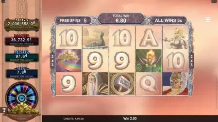 Thunderstruck II Mega Moolah slot screenshot 6
