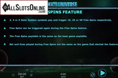 Ultimate Universe. Ultimate Universe from 888 Gaming