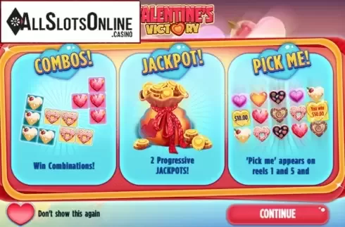 Description. Valentines Victory from 888 Gaming