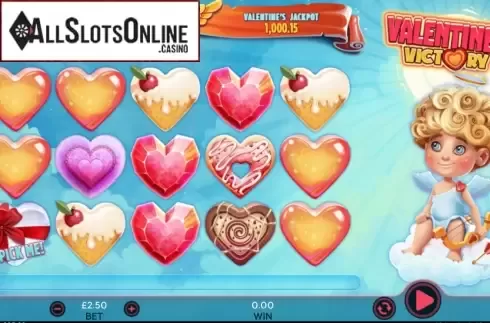 PickMe symbol. Valentines Victory from 888 Gaming