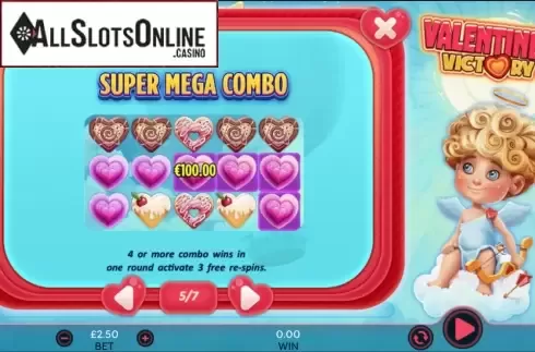Super mega combo. Valentines Victory from 888 Gaming
