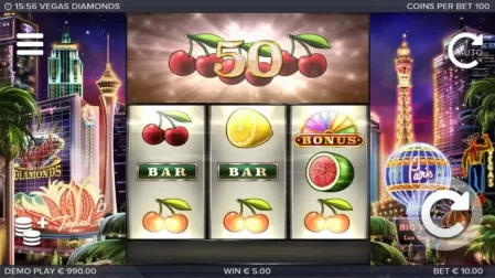 Vegas Diamonds slot screenshot 3