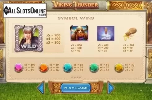 Screen2. Viking Thunder from Cayetano Gaming