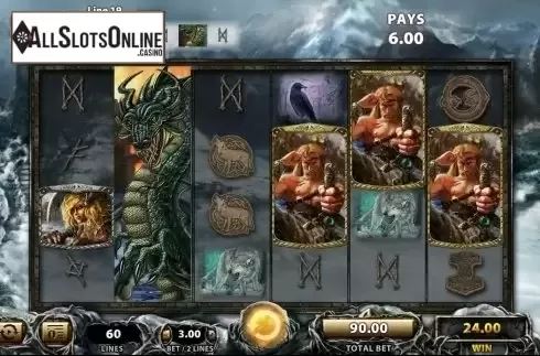 Wild Win screen. Viking Vanguard from WMS