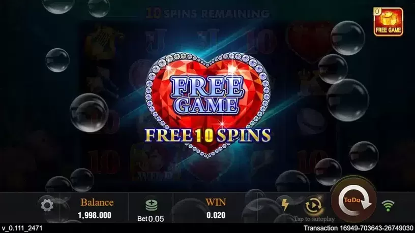 Bubble Beauty slot screenshot 3