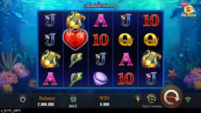Bubble Beauty slot screenshot 1
