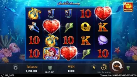 Bubble Beauty slot screenshot 2