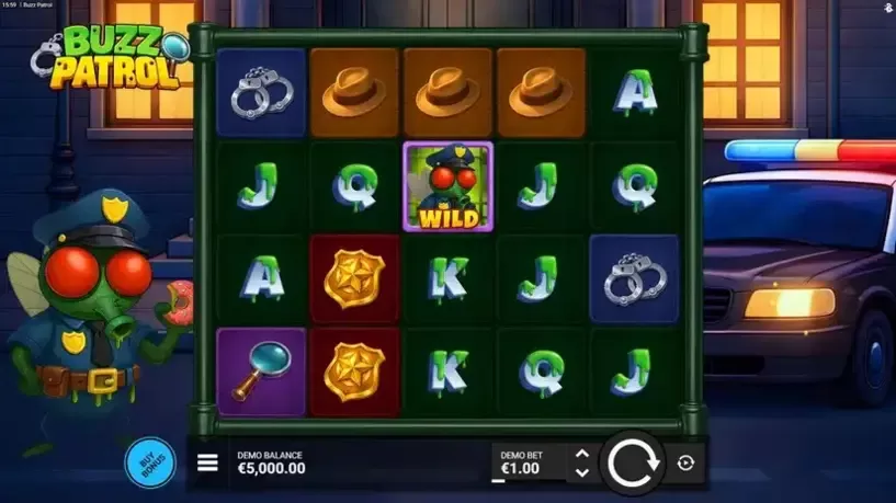 Buzz Patrol slot screenshot