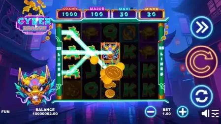 Cyber Dragon slot screenshot 4