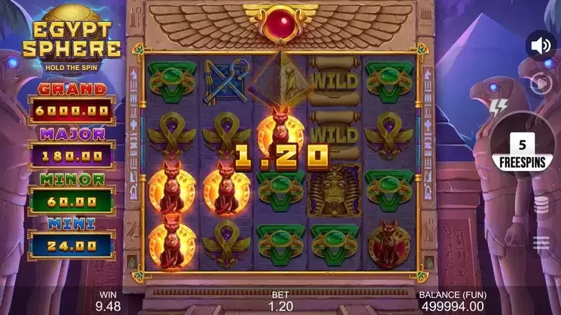 Egypt Sphere: Hold The Spin slot screenshot 5