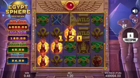 Egypt Sphere: Hold The Spin slot screenshot 5