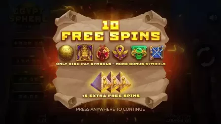 Egypt Sphere: Hold The Spin slot screenshot 3