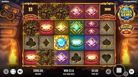 Extra Gems slot screenshot 2