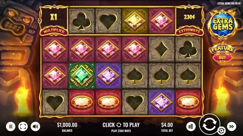 Extra Gems slot screenshot 1