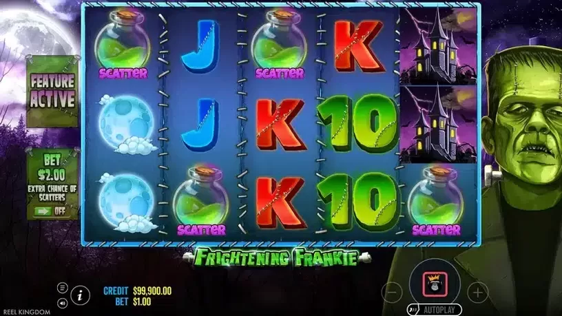 Frightening Frankie slot screenshot 2