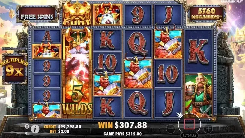 Fury of Odin Megaways slot screenshot