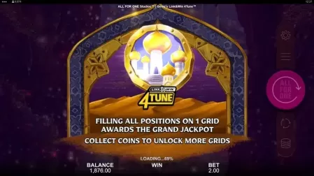 Genie's Link&Win 4Tune slot screenshot 2