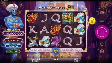 Genie's Link&Win 4Tune slot screenshot 4