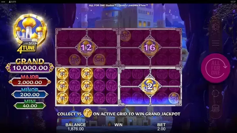 Genie's Link&Win 4Tune slot screenshot 1