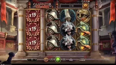 Gladiator Clash slot screenshot 1