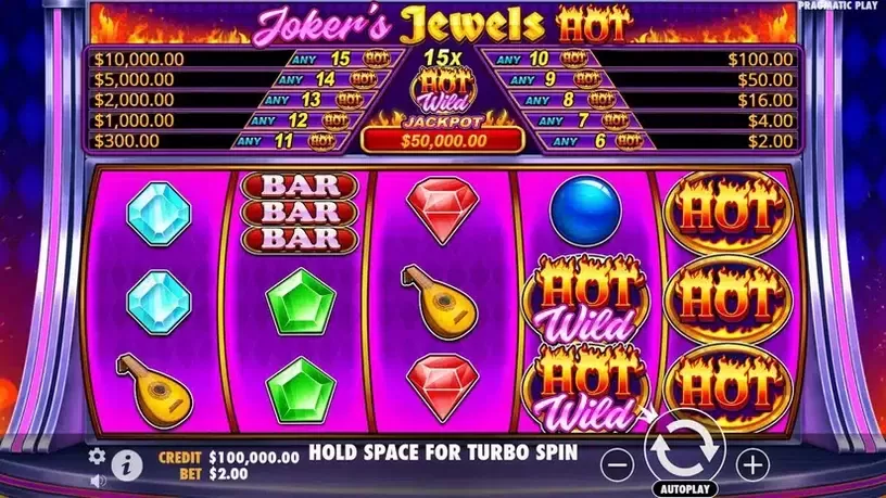 Joker's Jewels Hot slot screenshot 