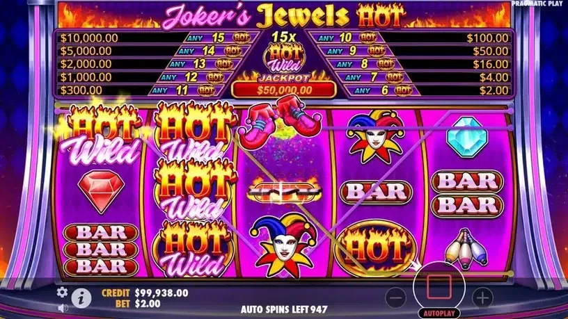 Joker's Jewels Hot slot screenshot 