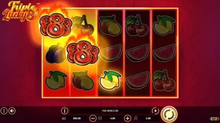 Triple Lucky 8’s slot screenshot 3