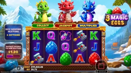 3 Magic Eggs slot screenshot 2