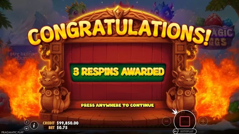 3 Magic Eggs slot screenshot 3
