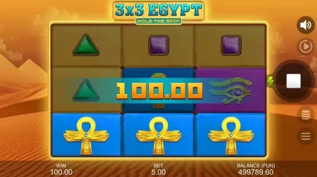 3×3 Egypt: Hold the Spin slot screenshot 2