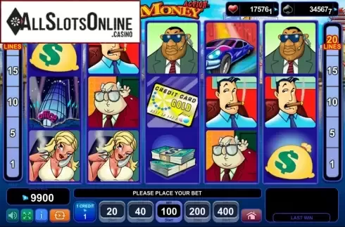Screen2. Action Money from EGT
