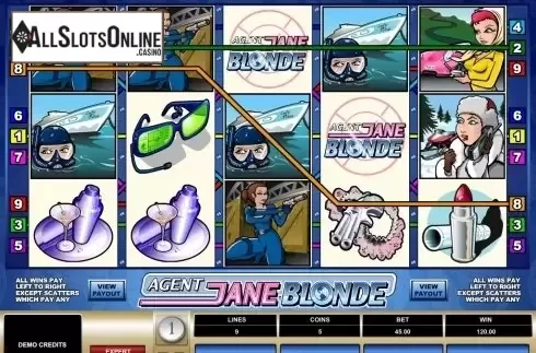 Screen5. Agent Jane Blonde from Microgaming