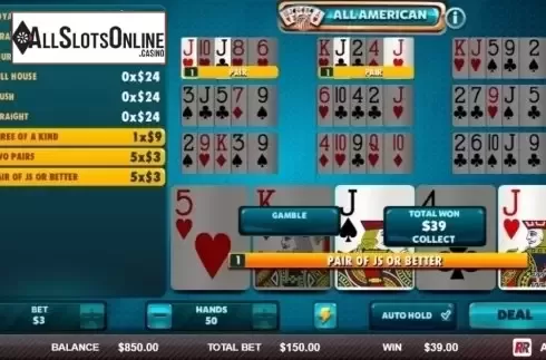 Game Screen 2. All American (Red Rake) from Red Rake