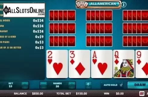 Game Screen 1. All American (Red Rake) from Red Rake