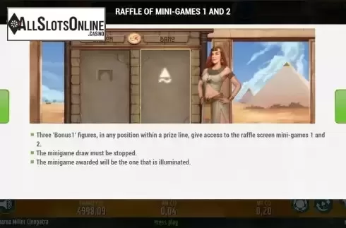 Mini-game screen