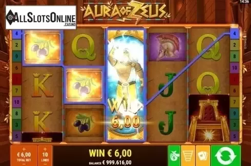 Win Screen 3. Aura of Zeus from Gamomat