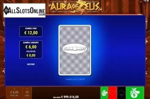 Gamble. Aura of Zeus from Gamomat