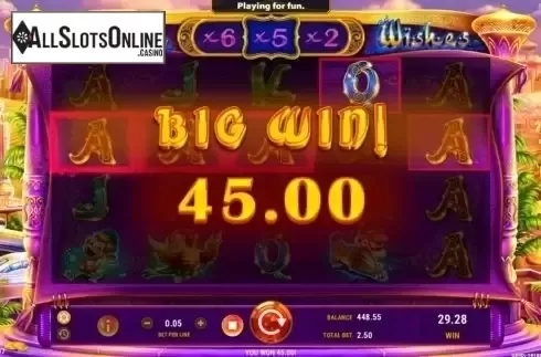 Big Win. Azrabah Wishes from GameArt