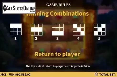 Paylines screen