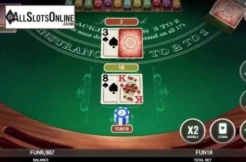 Game Screen. Blackjack (Platipus) from Platipus