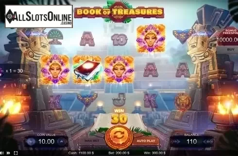 Win screen . Book of Treasures	 from Thunderspin