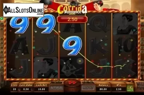 Win Screen . Corrida Romance Deluxe from Wazdan